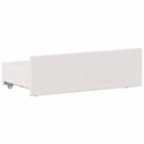 seng med reol uden madras 90x200 cm massivt fyrretræ hvid