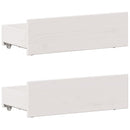 seng med reol uden madras 90x190 cm massivt fyrretræ hvid