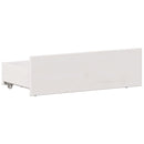 seng med reol uden madras 90x190 cm massivt fyrretræ hvid