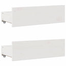 seng med reol uden madras 90x200 cm massivt fyrretræ hvid