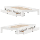 sengeramme uden madras 90x200 cm massivt fyrretræ hvid
