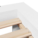sengeramme uden madras 90x190 cm massivt fyrretræ hvid