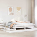 sengeramme uden madras 180x200 cm massivt fyrretræ hvid