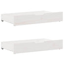 sengeramme uden madras 150x200 cm massivt fyrretræ hvid