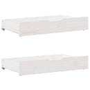 sengeramme uden madras 135x190 cm massivt fyrretræ hvid