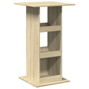 barbord med opbevaring 60x60x102 cm konstrueret træ sonoma-eg