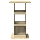 barbord med opbevaring 60x60x102 cm konstrueret træ sonoma-eg
