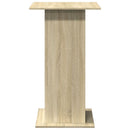 barbord med opbevaring 60x60x102 cm konstrueret træ sonoma-eg