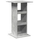 barbord med opbevaring 60x60x102 cm konstrueret træ betongrå