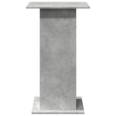 barbord med opbevaring 60x60x102 cm konstrueret træ betongrå