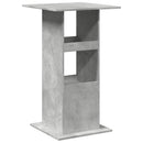 barbord med opbevaring 60x60x102 cm konstrueret træ betongrå