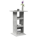 barbord med opbevaring 60x60x102 cm konstrueret træ betongrå