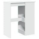 barbord med stativer 90x47,5x103,5 cm konstrueret træ hvid