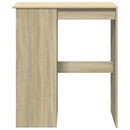 barbord med stativer 90x47,5x103,5 cm konstrueret træ sonoma-eg