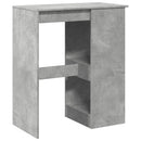 barbord med stativer 90x47,5x103,5 cm konstrueret træ betongrå