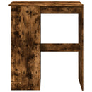 barbord med stativer 90x47,5x103,5 cm konstrueret træ røget eg