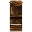 barbord med stativer 90x47,5x103,5 cm konstrueret træ røget eg