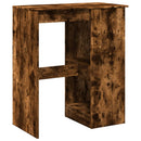 barbord med stativer 90x47,5x103,5 cm konstrueret træ røget eg