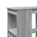 barbord med stativer 90x47,5x103,5 cm konstrueret træ