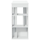 barbord med stativer 102x50x103,5 cm konstrueret træ hvid