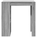 barbord m.stativer 102x50x103,5cm konstrueret træ grå sonoma-eg
