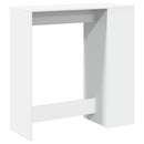 barbord med stativer 101x40x103,5 cm konstrueret træ hvid