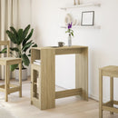 barbord med stativer 101x40x103,5 cm konstrueret træ sonoma-eg