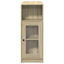 barbord med stativer 101x40x103,5 cm konstrueret træ sonoma-eg