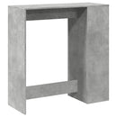 barbord med stativer 101x40x103,5 cm konstrueret træ betongrå