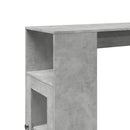 barbord med stativer 101x40x103,5 cm konstrueret træ betongrå