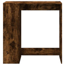 barbord med stativer 101x40x103,5 cm konstrueret træ røget eg