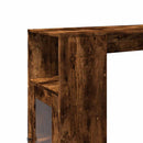 barbord med stativer 101x40x103,5 cm konstrueret træ røget eg
