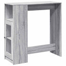 barbord med stativer 101x40x103,5 cm konstrueret træ