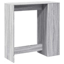 barbord med stativer 101x40x103,5 cm konstrueret træ