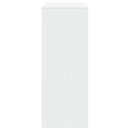 barbord med stativer 90x40x103,5 cm konstrueret træ hvid