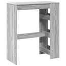 barbord med stativer 90x40x103,5 cm konstrueret træ