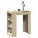 barbord med stativer 95x47x103,5 cm konstrueret træ sonoma-eg