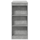 barbord med stativer 95x47x103,5 cm konstrueret træ betongrå