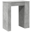 barbord med stativer 95x47x103,5 cm konstrueret træ betongrå