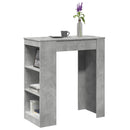 barbord med stativer 95x47x103,5 cm konstrueret træ betongrå