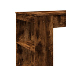 barbord med stativer 95x47x103,5 cm konstrueret træ røget eg