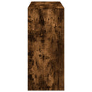 barbord m. hylde 124x46x103,5 cm konstrueret træ røget eg