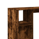 barbord m. hylde 124x46x103,5 cm konstrueret træ røget eg