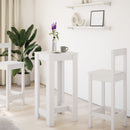 barbord 51x50x103,5 cm konstrueret træ hvid