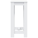 barbord 51x50x103,5 cm konstrueret træ hvid