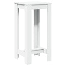 barbord 51x50x103,5 cm konstrueret træ hvid