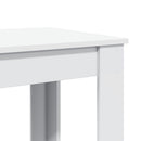 barbord 51x50x103,5 cm konstrueret træ hvid