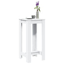 barbord 51x50x103,5 cm konstrueret træ hvid