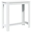 barbord 102x50x103,5 cm konstrueret træ hvid