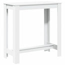 barbord 102x50x103,5 cm konstrueret træ hvid